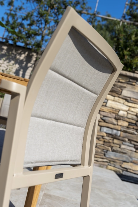 Cortina stacking chair latte details, 4 Seasons Outdoor, tuinmeubels.nl