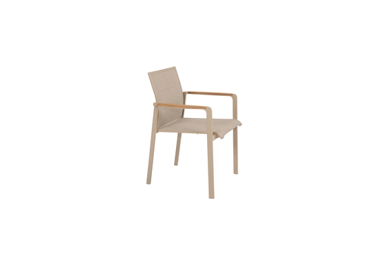 Cortina stacking chair latte zij, 4 Seasons Outdoor, tuinmeubels.nl