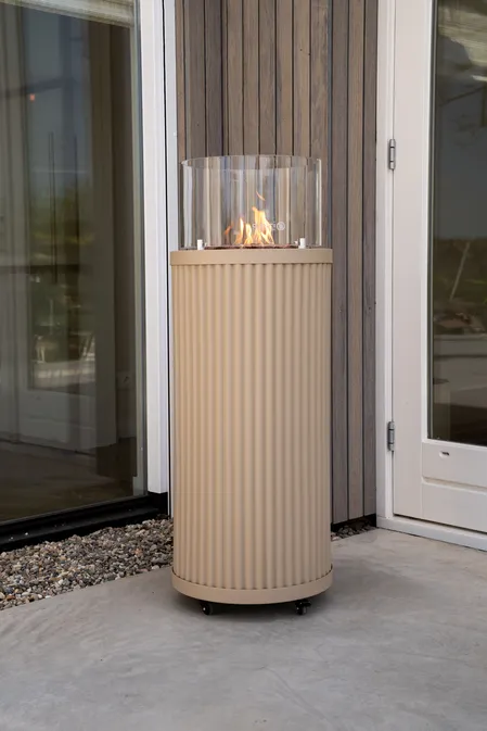 Cosipillar Curved beige sfeer, Cosi fires, tuincentrumoutlet.com