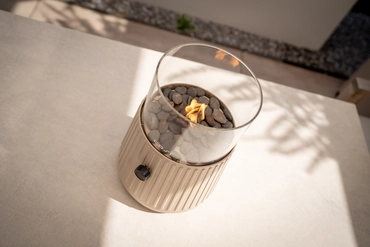 Cosiscoop Bowie sandy beige bovenaf, Cosi fires, tuinmeubels.nl