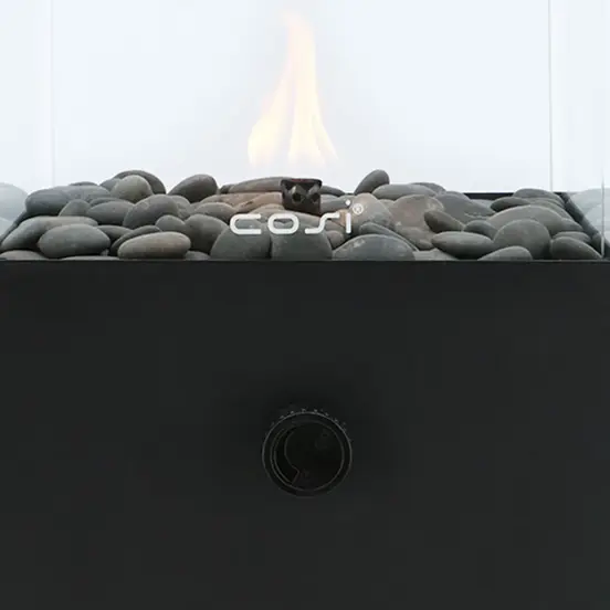 Cosiscoop Square black detail, Cosi fires, tuinmeubels.nl