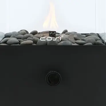 Cosiscoop Square black detail, Cosi fires, tuinmeubels.nl