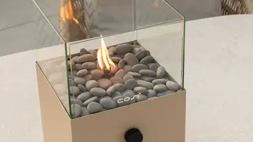 Cosiscoop Square sandy beige details, Cosi fires, tuinmeubels.nl