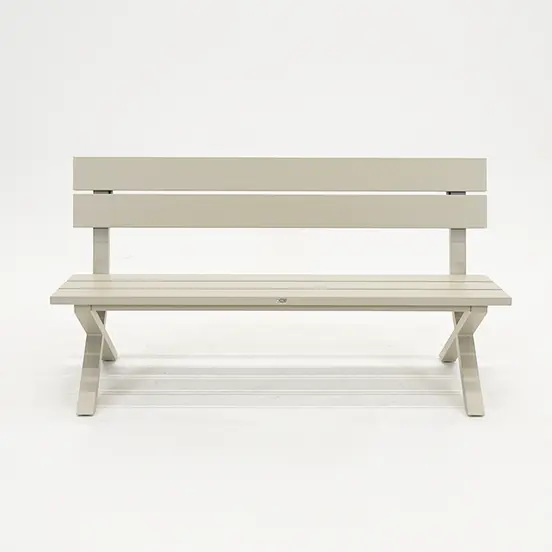 Crossway tuinbank creme voorkant, Vita, Tuinmeubels.nl