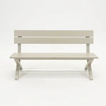 Crossway tuinbank creme voorkant, Vita, Tuinmeubels.nl