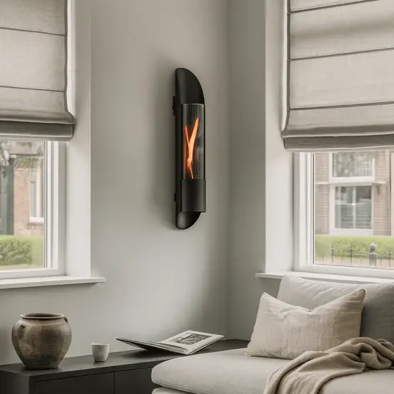 Cycloflame Wall Black sfeer, Tenderflame, tuinmeubels.nl