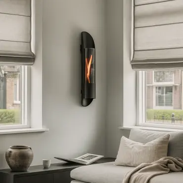 Cycloflame Wall Black sfeer, Tenderflame, tuinmeubels.nl