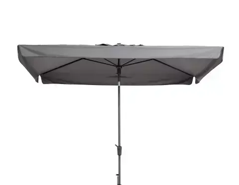 Delos 200x300cm lichtgrijs met 50kg voet parasol, Madison, tuinmeubels