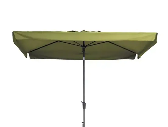 Delos 200x300cm sage groen met 50kg voet parasol, Madison, tuinmeubels
