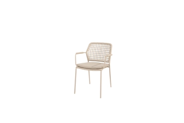 Dining Tuinstoel Barista Latte Stapelbaar 4SO Kussens Stoel Buiten Tuin 4 Seasons Outdoor