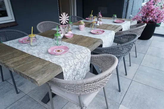 Dining Tuinstoel Bazel Zwart, Vita, tuinmeubels