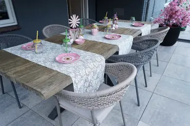 Dining Tuinstoel Bazel Zwart, Vita, tuinmeubels