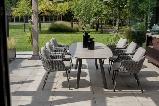 Dining Tuinstoel Cannes Terre 4SO Kussens Lounge Stoel Buiten Eettafelstoel 4 Seasons Outdoor - afbeelding 5