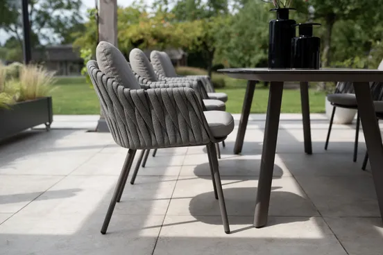 Dining Tuinstoel Cannes Terre 4SO Kussens Lounge Stoel Buiten Eettafelstoel 4 Seasons Outdoor - afbeelding 6