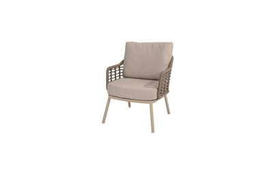 Dining Tuinstoel Puglia Latte Taupe 4SO Lounge Stoel Buiten Sardinia 4 Seasons Outdoor