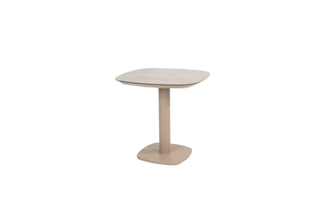 Manolo diningtafel keramiek print latte 75x75x75 cm, 4 Seasons Outdoor, tuinmeubels.nl