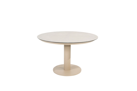 Diningtafel Sarah 120 75 Latte 4SO Printed Keramiek Tafel Buiten Tuintafel 4 Seasons Outdoor - afbeelding 1