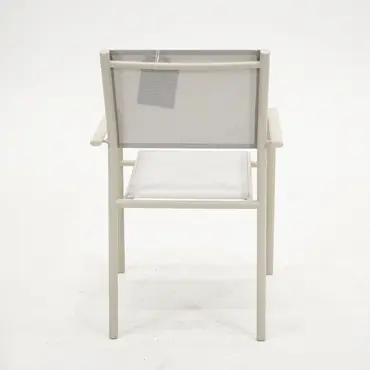 Duca loungestoel crème achter, Vita, Tuinmeubels.nl