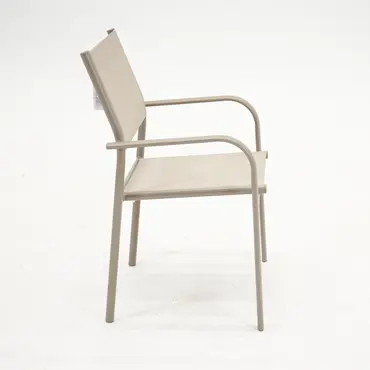 Duca loungestoel zand zij, vita, tuinmeubels.nl