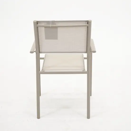 Duca loungestoel zand achter, vita, tuinmeubels.nl