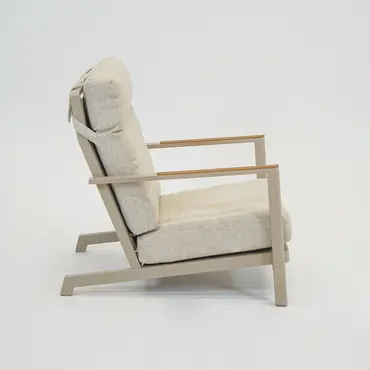 Duoset Hugo beige 2 stoelen met een koffietafel, VITA tuinmeubelen,Tuinmeubels.nl