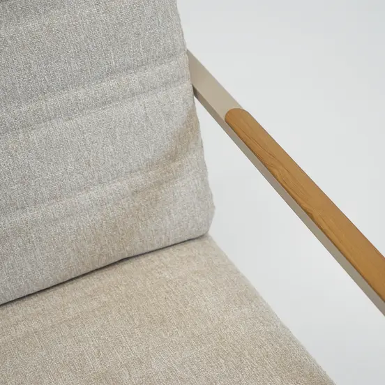Duoset Hugo beige 2 stoelen met een koffietafel, VITA tuinmeubelen,Tuinmeubels.nl