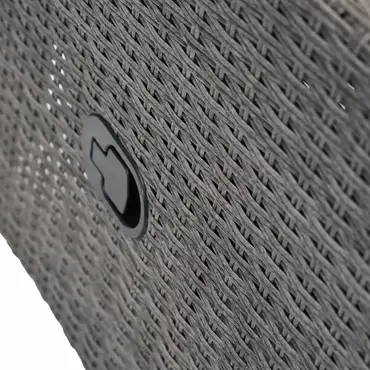 Duoset Melia met beige kussen detail, Vita, tuinmeubels.nl