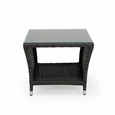 Duoset Melia met beige kussen details stoel, Vita, tuinmeubels.nl