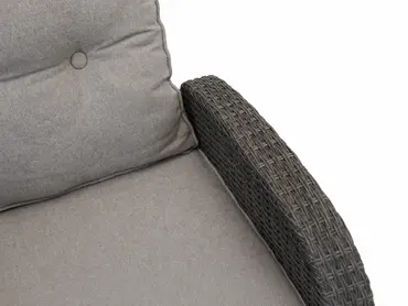 Duoset Melia met beige kussen details stoel, Vita, tuinmeubels.nl