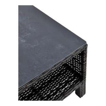 Bijzettafel soho forte open l50b50 detail, Lesli Living, tuinmeubels.nl