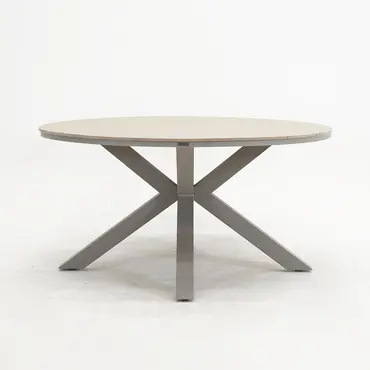 Edison tafel Ø148 cm taupeteak, Garden Impressions, tuinmeubels.nl