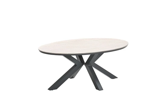 Edison tafel 180x115xH75 cm blacklight teak, Garden Impressions, tuinmeubels.nl