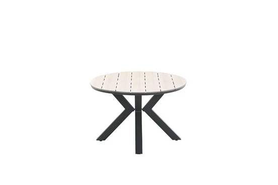 Edison tafel 180x115xH75 cm blacklight teak achterkant, Garden Impressions, tuinmeubels.nl