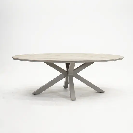 Edison tafel 220x115xH75 cm taupeteak, Garden Impressions, tuinmeubels.nl