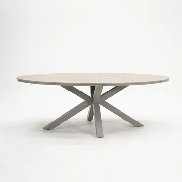Edison tafel 220x115xH75 cm taupeteak, Garden Impressions, tuinmeubels.nl