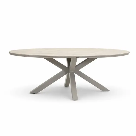 Edison tafel 220x115xH75cm, taupeteak, Garden Impressions, tuinmeubels.nl