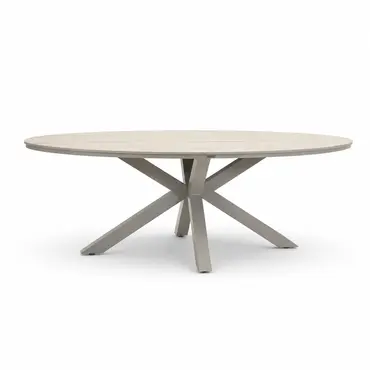 Edison tafel 220x115xH75cm, taupeteak, Garden Impressions, tuinmeubels.nl
