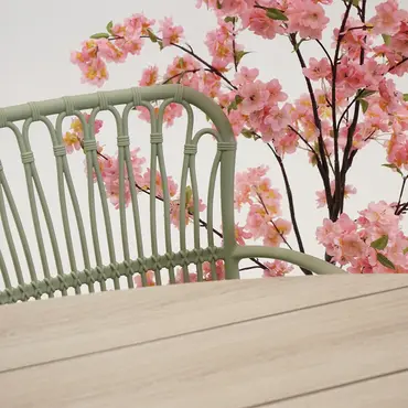 Edison tafel 220x115xH75 cm zwartteak sfeer, Garden Impressions, tuinmeubels.nl