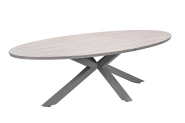 Edison tafel 280x140xH75 cm taupelight teak, Garden Impressions, tuinmeubels.nl