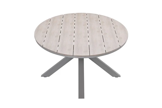 Edison tafel 280x140xH75 cm taupelight teak bovenkant, Garden Impressions, tuinmeubels.nl