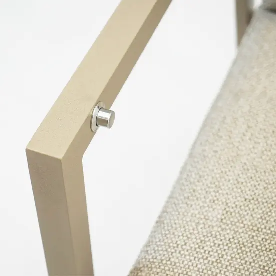 Elba verstelbare stoel beige knopje, Sens-Line, Tuimeubels.nl
