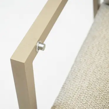 Elba verstelbare stoel beige knopje, Sens-Line, Tuimeubels.nl