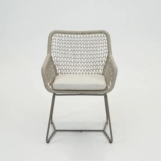 Emilia eetstoel beige voor, Vita tuinmeubelen, Tuinmeubels.nl