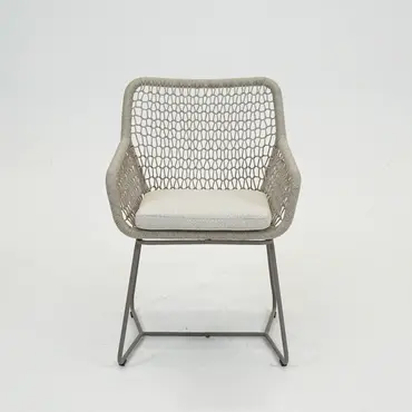 Emilia eetstoel beige voor, Vita tuinmeubelen, Tuinmeubels.nl