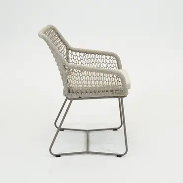 Emilia eetstoel beige zij, Vita tuinmeubelen, Tuinmeubels.nl