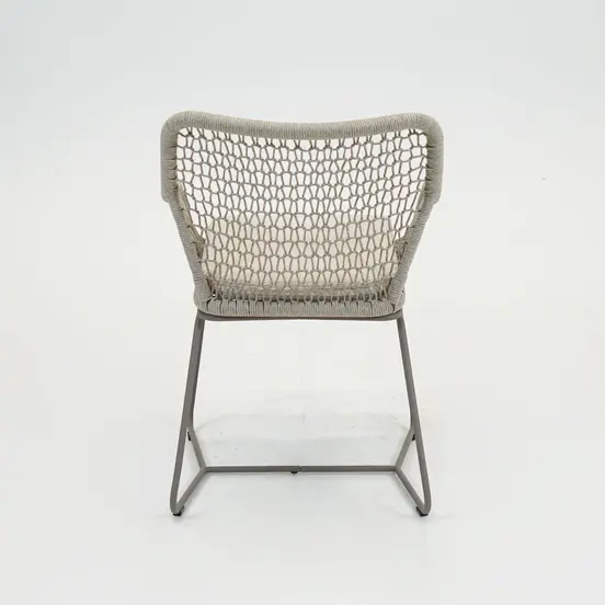 Emilia eetstoel beige achter, Vita tuinmeubelen, Tuinmeubels.nl