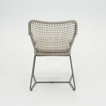 Emilia eetstoel beige achter, Vita tuinmeubelen, Tuinmeubels.nl