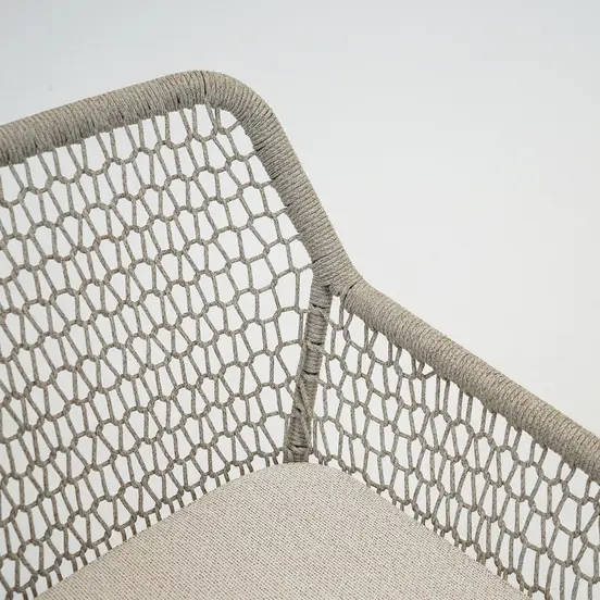 Emilia eetstoel beige detail, Vita tuinmeubelen, Tuinmeubels.nl