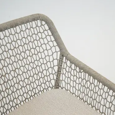 Emilia eetstoel beige detail, Vita tuinmeubelen, Tuinmeubels.nl