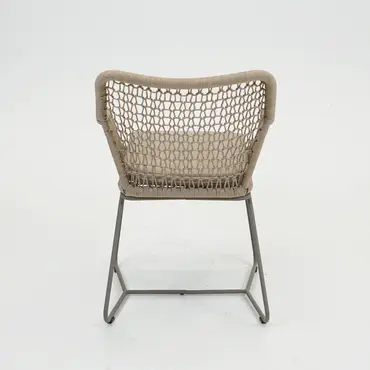 Emilia eetstoel bruin achter, Vita tuinmeubelen, Tuinmeubels.nl